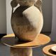 Sexy Neck - Solid wood (monoxyle) side table in natural colour H45
