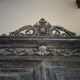 Carved two-body sideboard with 2 lions