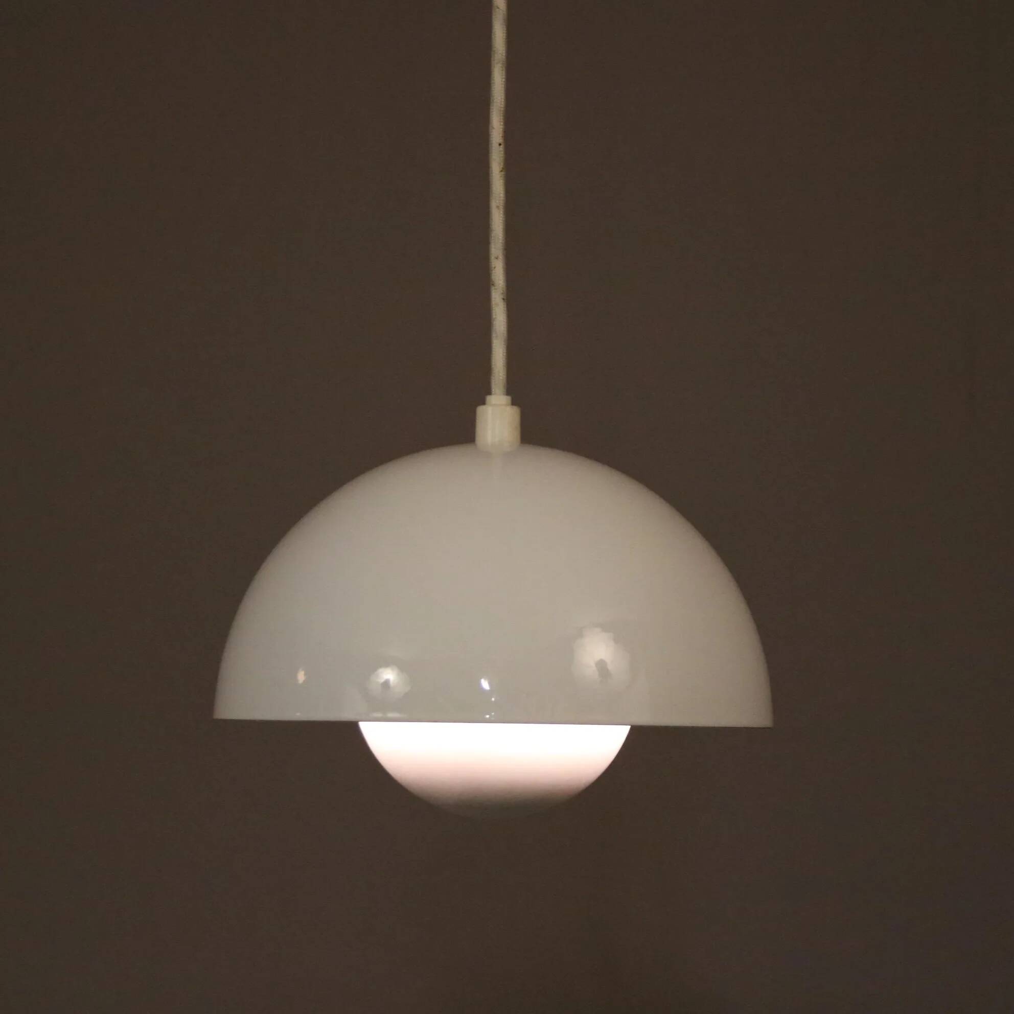 1970s “Flower Pot” hanging lamp by Verner Panton for Louis Poulsen, Denmark