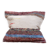 Hand-woven handmade cushion cover made from recycled cotton