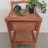 Rattan bedside cabinet