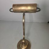 Antique brass desk lamp from a notary.