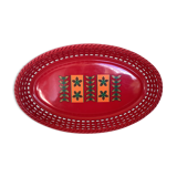 Red oval basket