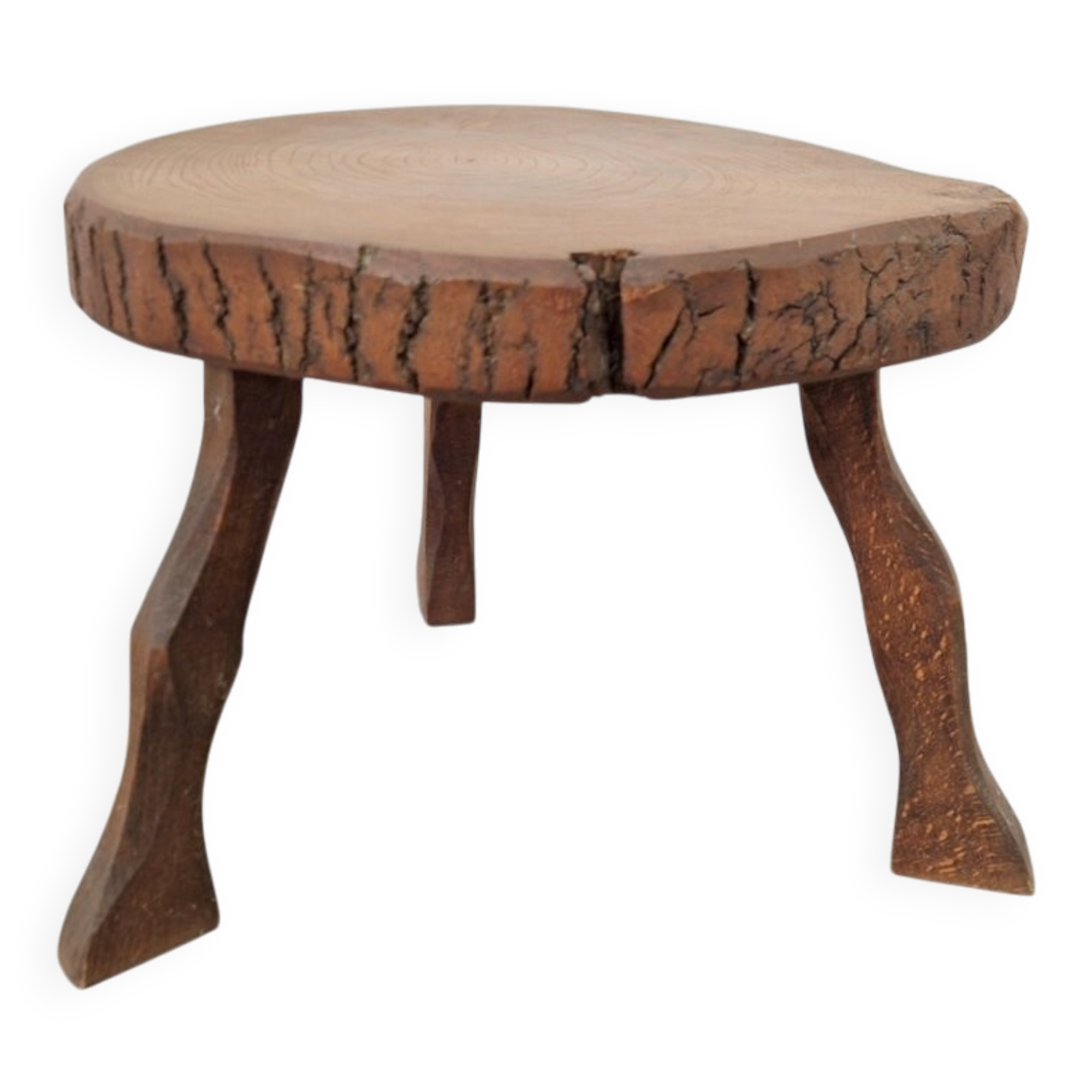 Mid-Century Brutalist Tree Trunk Side Table, 1960s