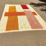 Handmade pure wool rug, size 150 x 250 cm