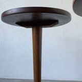 Pair of art deco oak side tables