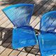 Lot de 4 chaises scoubidou années 60