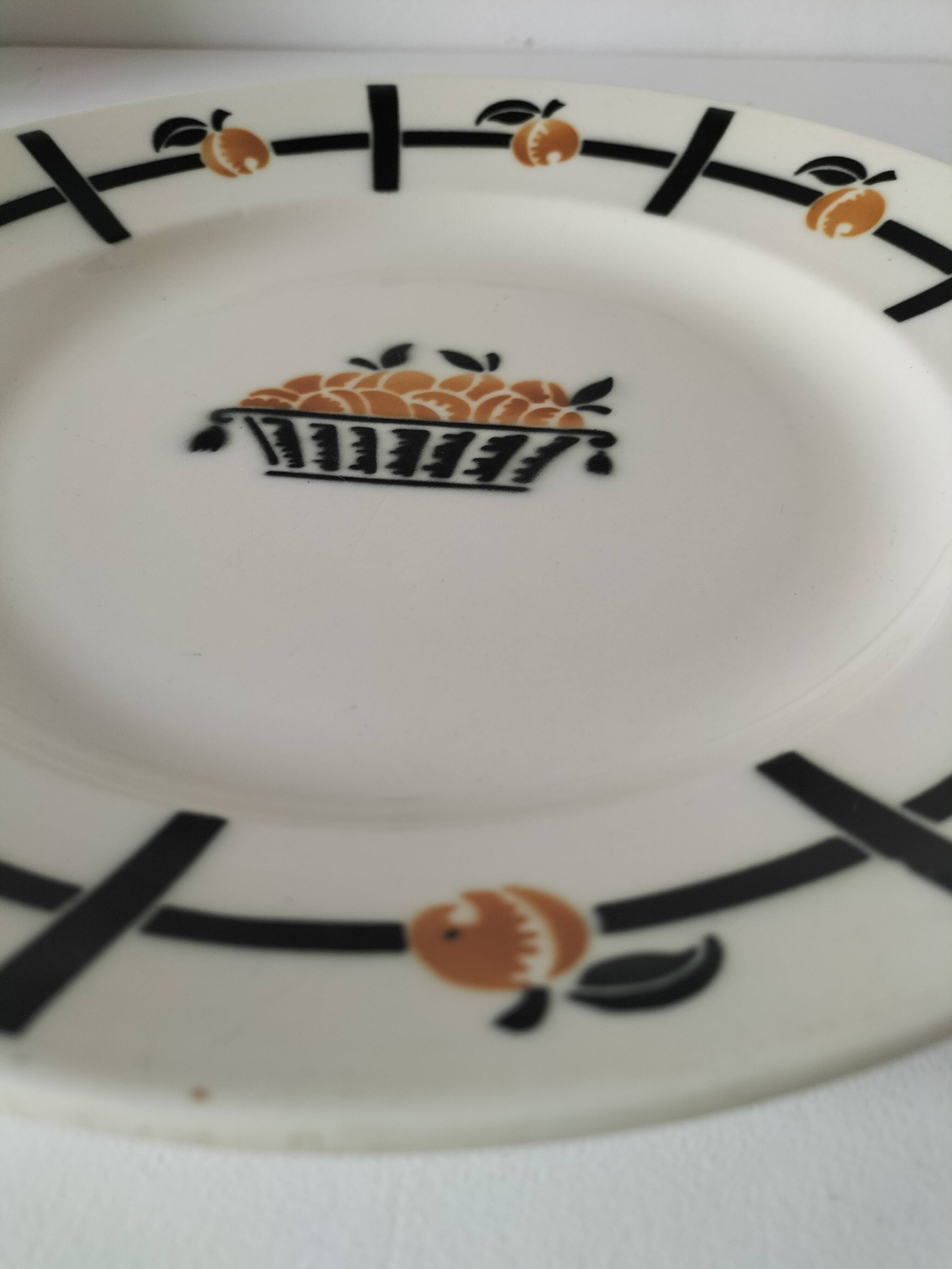 vintage Badonviller round dish