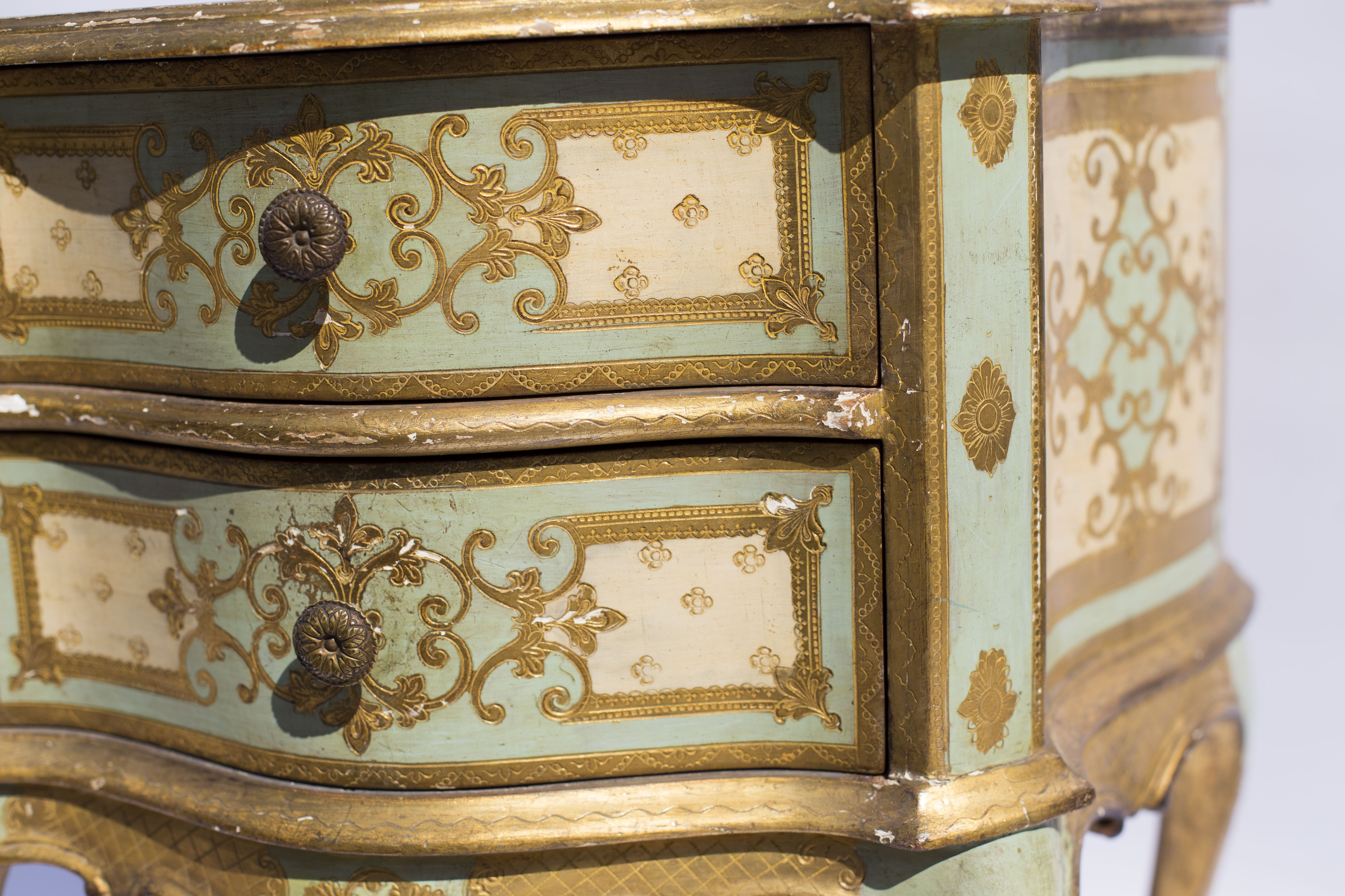 Bedside table style Venetian early twentieth