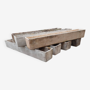 Set of 7 60s planters