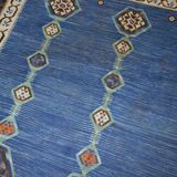 Handmade antique Indian Dhurri kilim 5.7' x 8.8' (174cm x 268cm) 1930s - 1B533