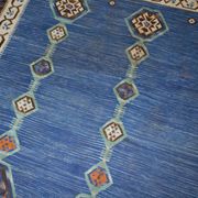 Handmade antique Indian Dhurri kilim 5.7' x 8.8' (174cm x 268cm) 1930s - 1B533