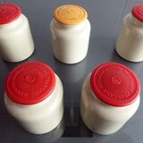 Ancient jar of mustard sandies from Meaux Pommery