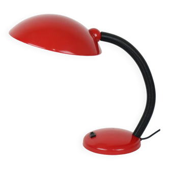 Vintage red ufo lamp desk lamp space age design mushroom massive 40cm