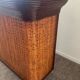 Vintage wooden and rattan counter bar