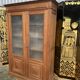 Glass library in solid oak 1900