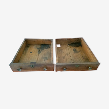 Paire de tiroirs anciens