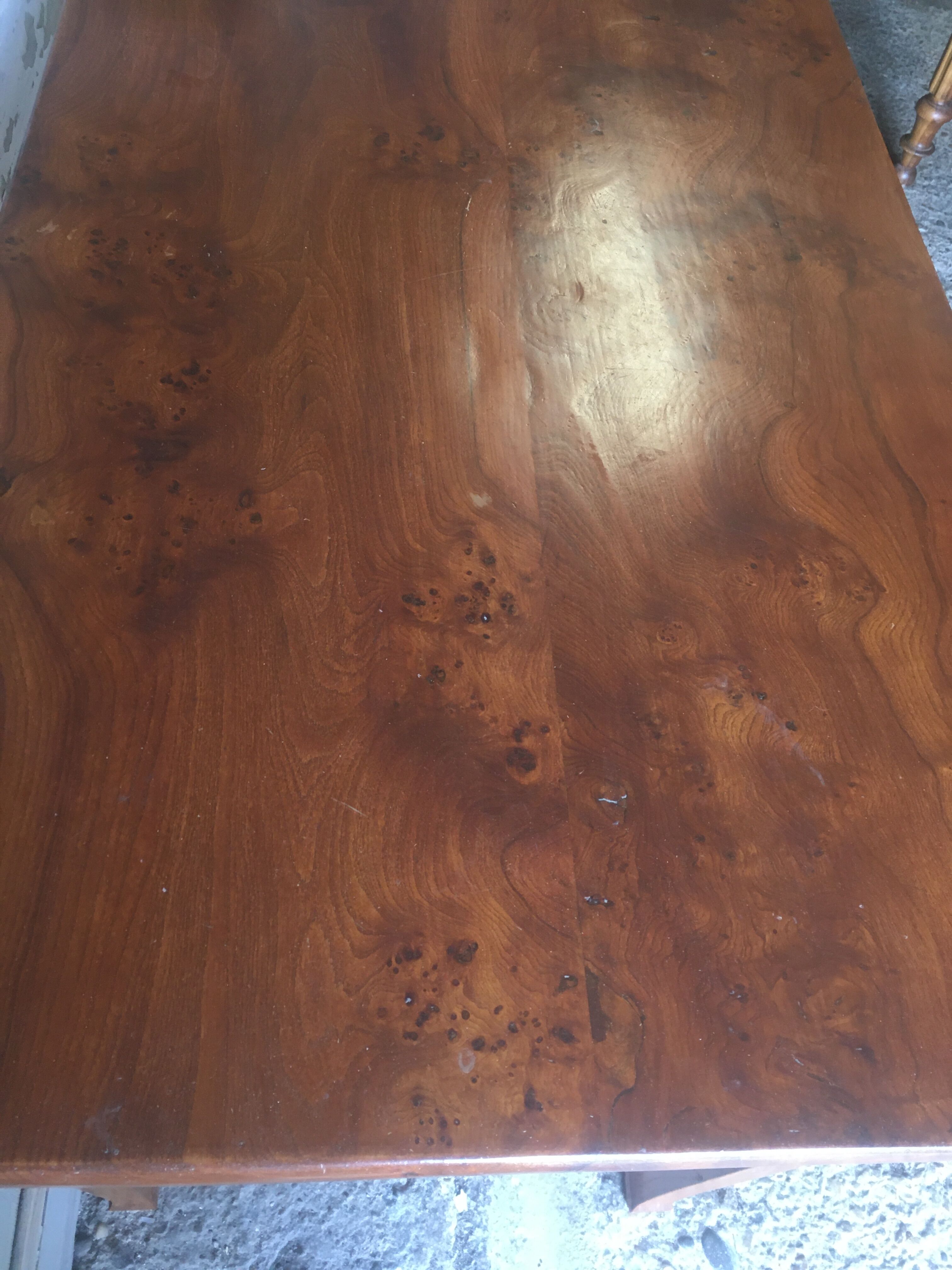 Ash burl table