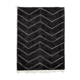 Modern Moroccan carpet black