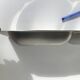 Brushed stainless steel double hollow plate