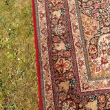 antique carpet in red wool - 200 X 305 cm