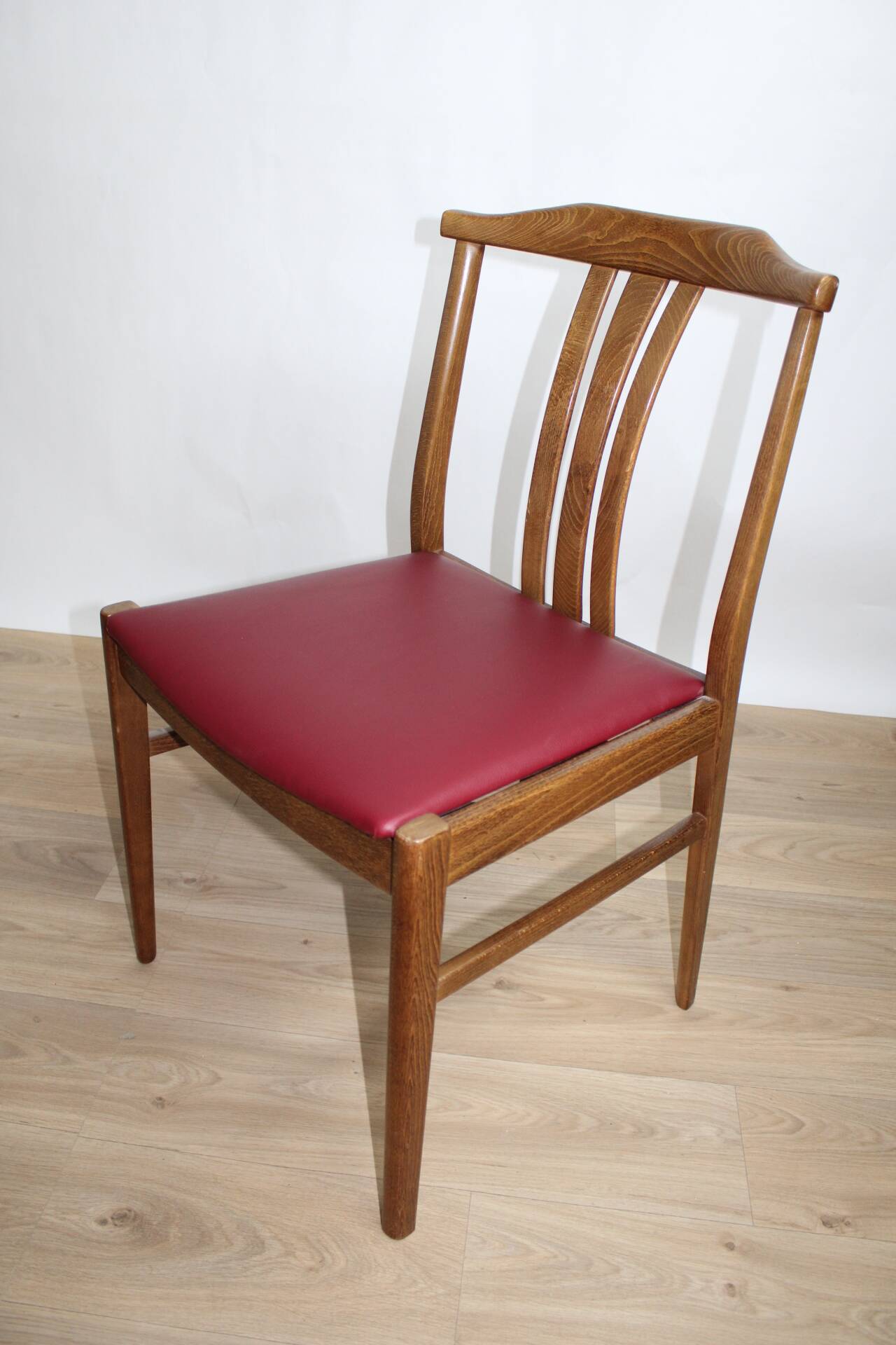 4 scandinavian oak chairs reupphilized to your taste 1950 denmark