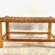 Stool bench wood and rope vintage bohemian spirit