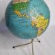 Globe earth "Taride" of the 60s in metal on tripod base, 20 cm