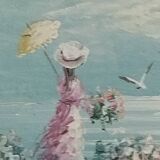 The woman with the umbrella
