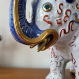 Imposing Italian Porcelain Elephant, Elephant Statue