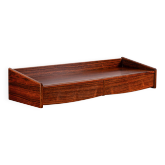 Rosewood wall console with two drawers
