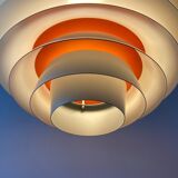 Sven middelboe verona pendant in white and orange by nordisk solar, denmark