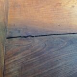 Napoleon III style Worker side table in solid light wood rectangular 1880