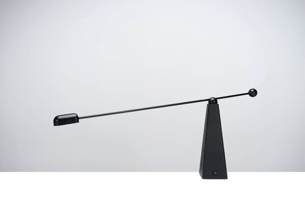 Lampe de table Orbis par Ron Rezek pour Bieffeplast circa 1980
