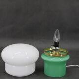 1960s Opaline Glass Table Lamp, Czechoslovakia