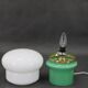 1960s Opaline Glass Table Lamp, Czechoslovakia