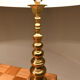 Pair brass lamps