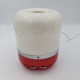 Red-white radiolamp by Adriano Rampoldi for Europhon