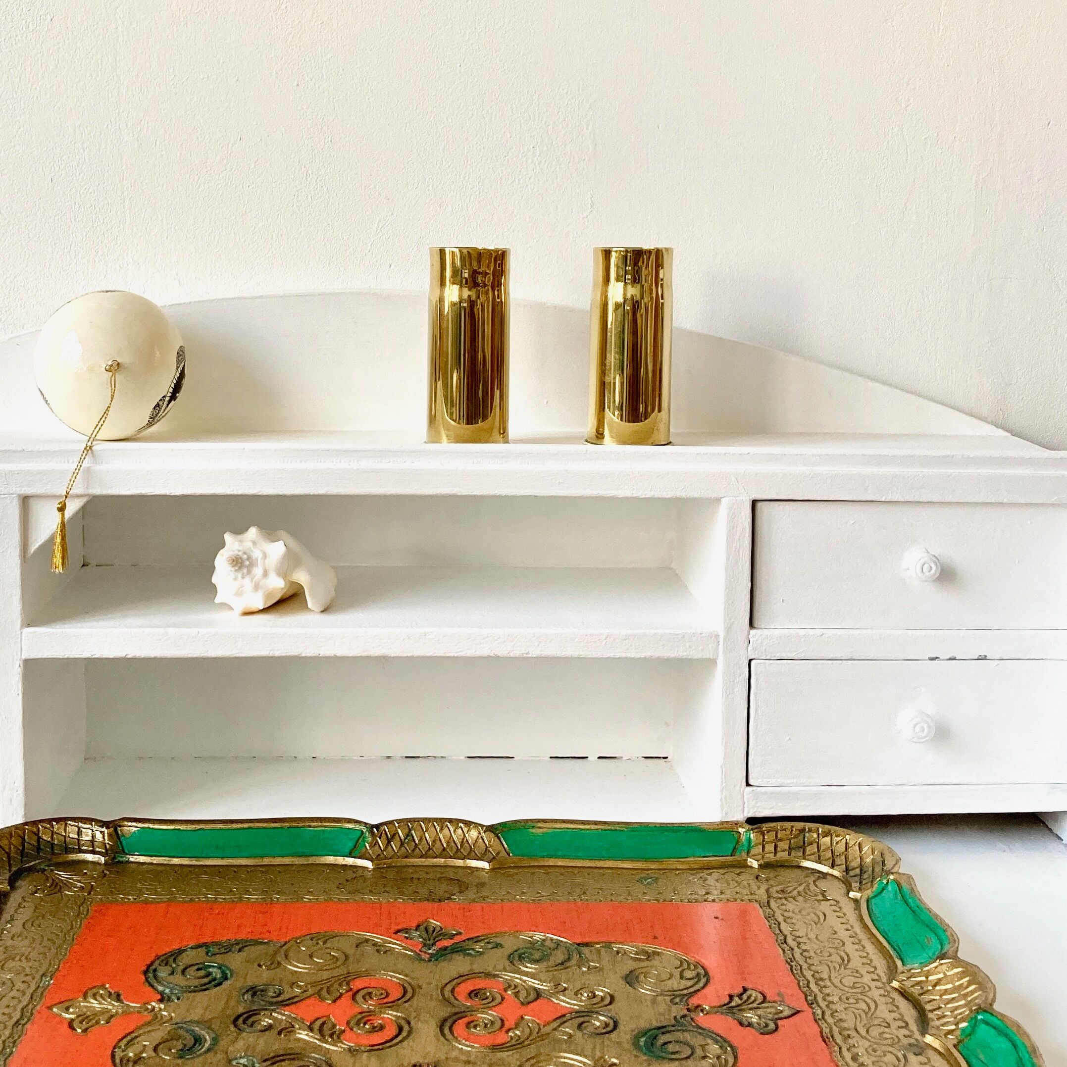 Pair of golden vases