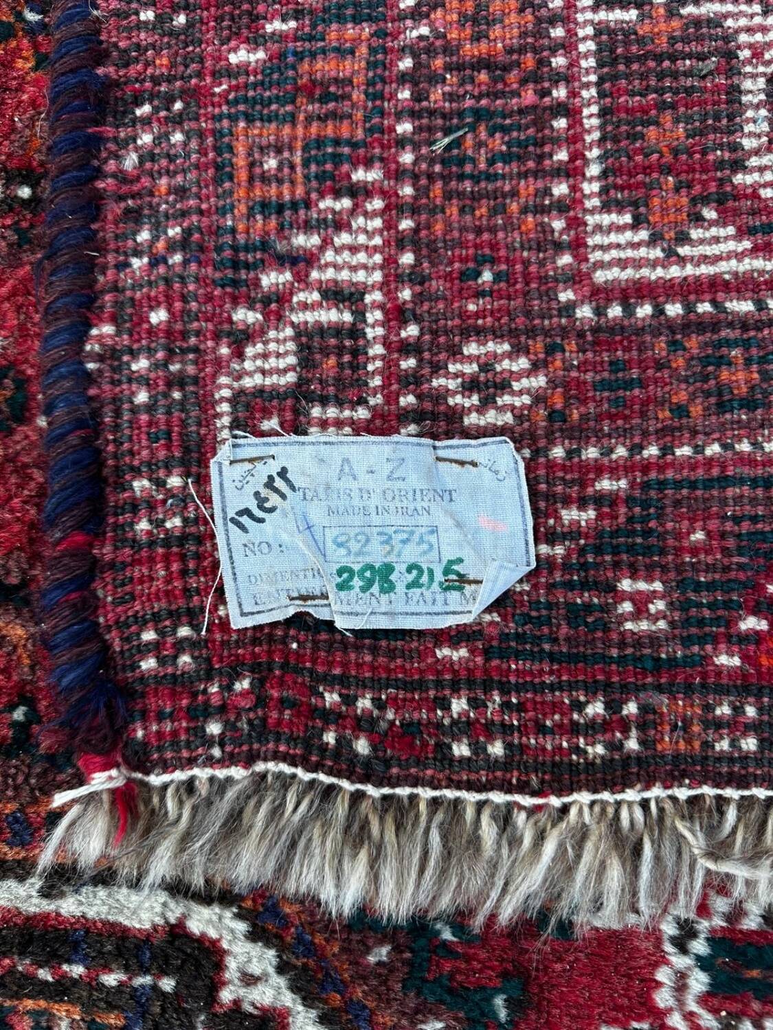 Handmade Persian rug 2m x 3m