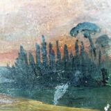 Old canvas painting by Jules Dupré