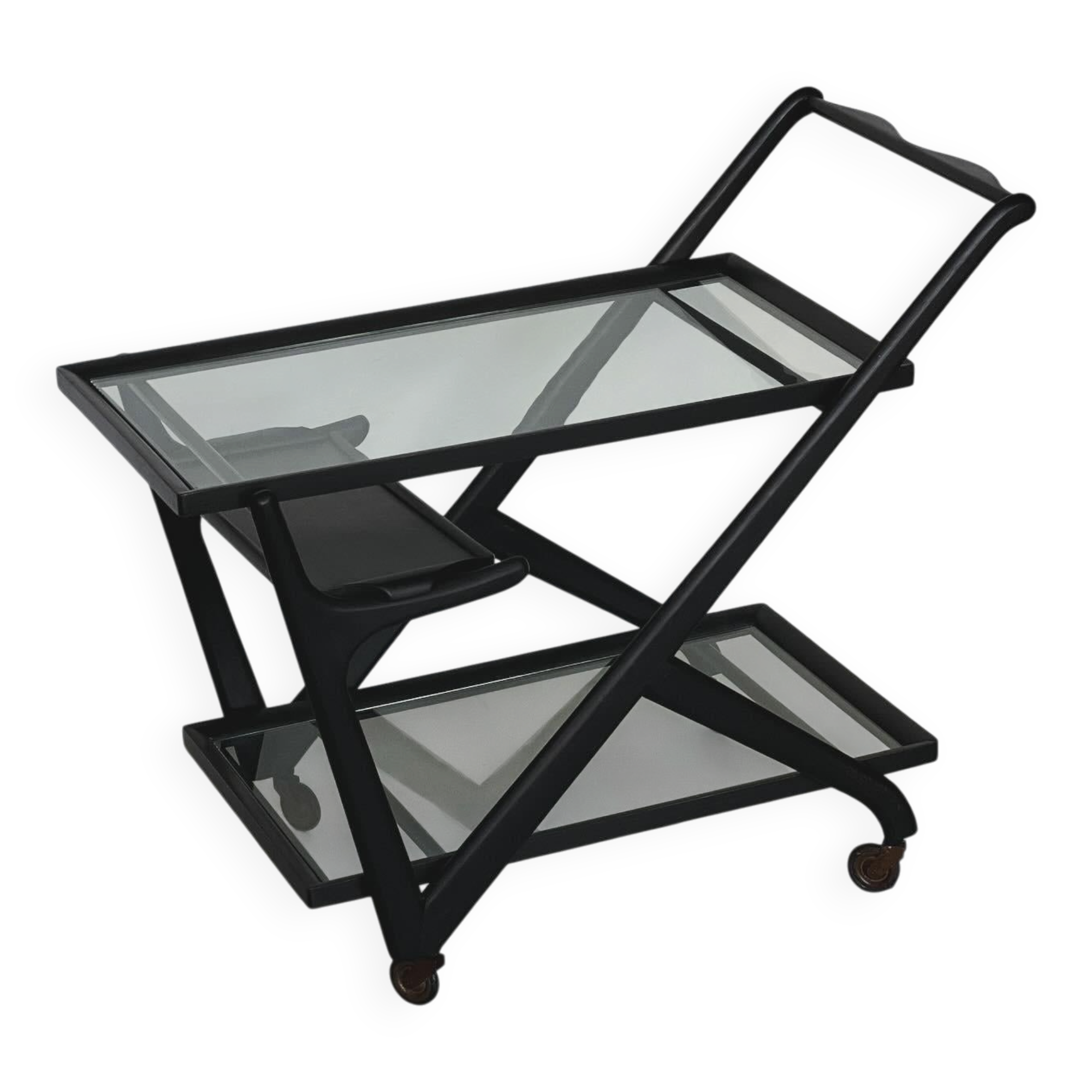 Serving Trolley by Cesare Lacca for Cassina, Vintage Bar Cart, Italian Design