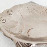 Vide poche poisson métal argenté