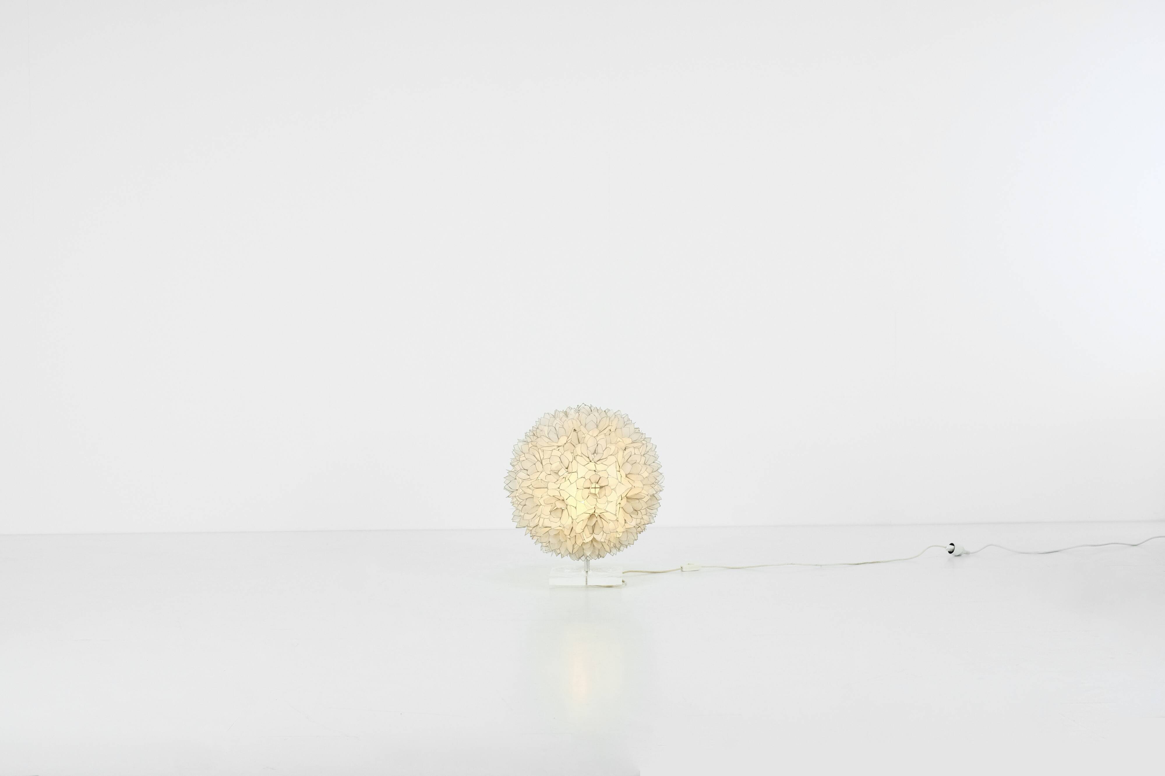 Mother-of-pearl table lamp by Rausch, Germany circa 1960s.