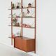 Teak modular shelving unit, Danish design, 1960s, made in Denmark