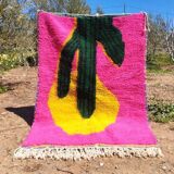 Handcrafted Beni Ouraine rug, size 100 x 200 cm