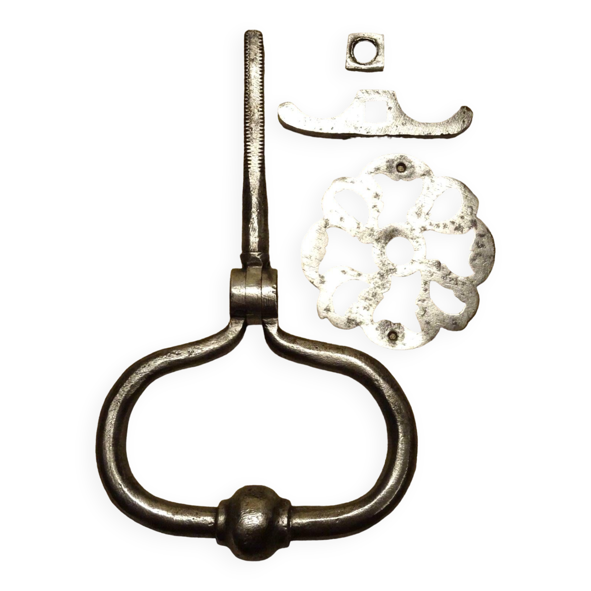 Old 18th 19th century wrought iron door knocker