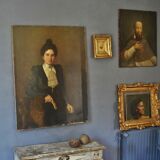 Portrait Adolphe Demange élègante aux gants 1899