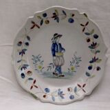 Malicorne plate old tableware character collection
