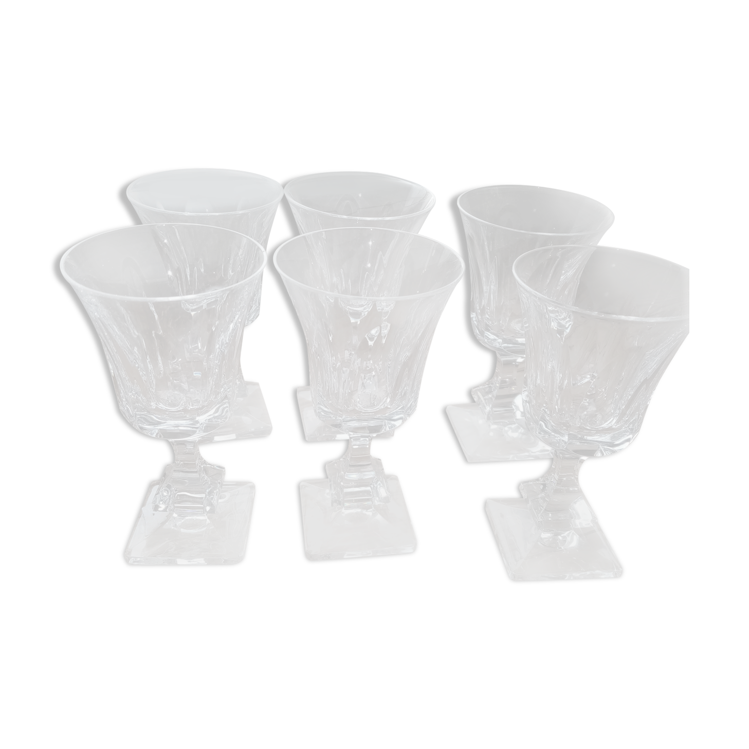 Sevred crystal glasses